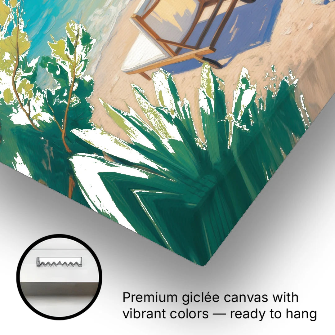 Banje Beach Bliss - Canvas Wall Art - Gallery Wrap Corner