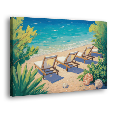 Banje Beach Bliss - Canvas Wall Art - Side
