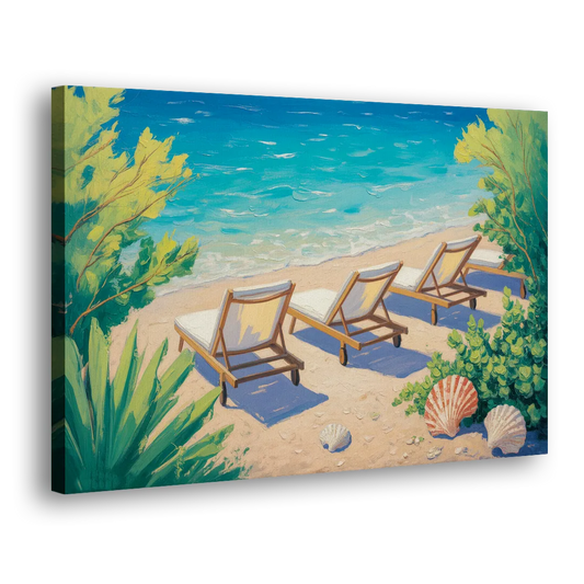 Banje Beach Bliss Side - Canvas Wall Art