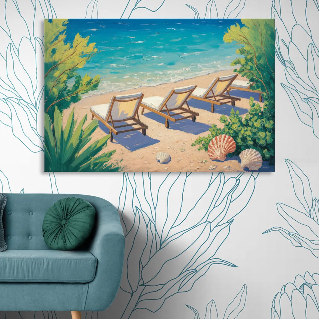 Banje Beach Bliss Living Room - Canvas Wall Art