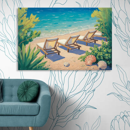 Banje Beach Bliss Living Room - Canvas Wall Art
