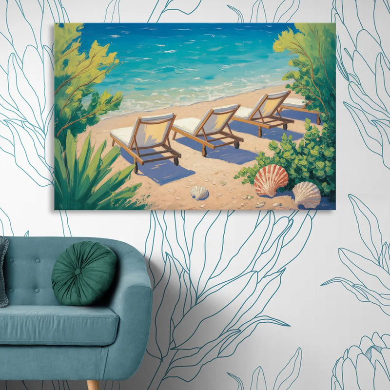 Banje Beach Bliss Living Room - Canvas Wall Art