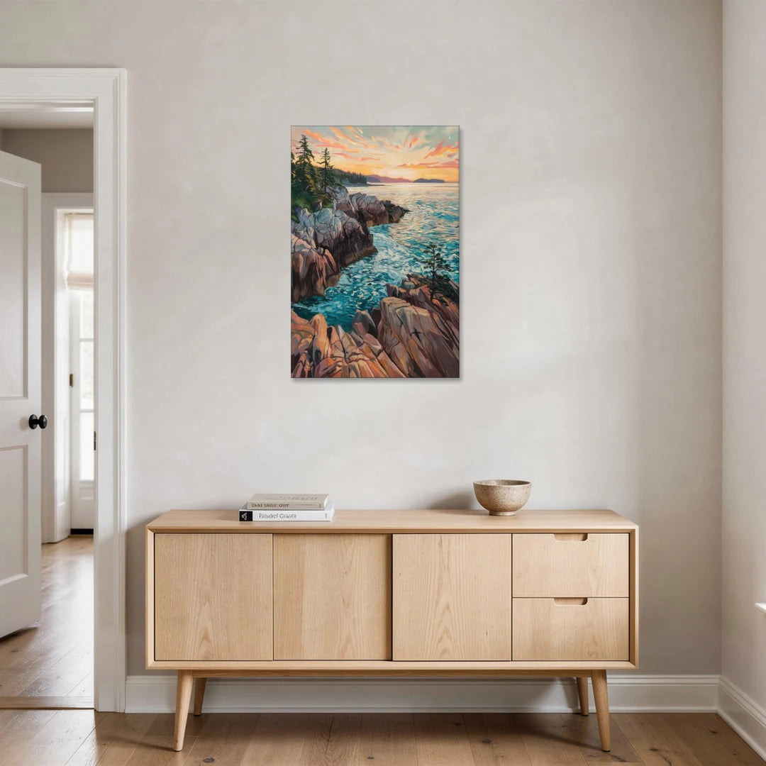 Bar Harbor Acadia National Park - Canvas Wall Art - Coffee Table - 24x36