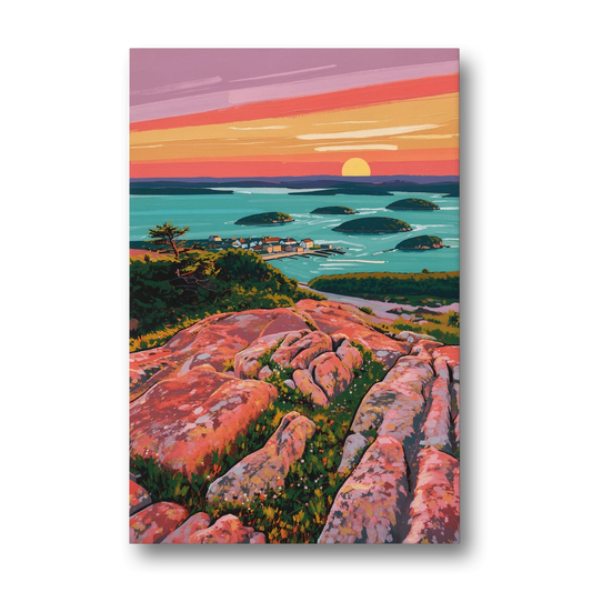 Bar Harbor Acadia National Park - Canvas Wall Art - Front