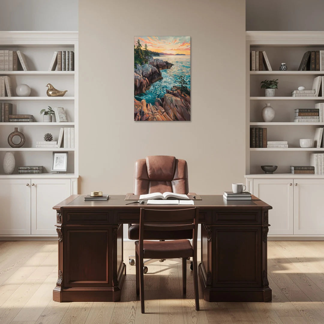 Bar Harbor Acadia National Park - Canvas Wall Art - Office - 24x36
