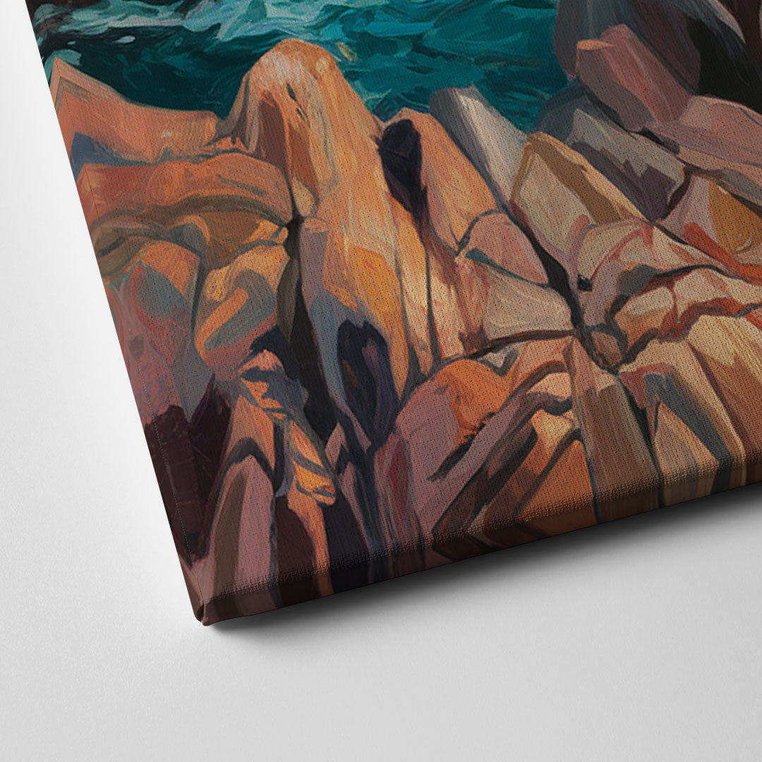 Bar Harbor Acadia National Park Canvas Close Up