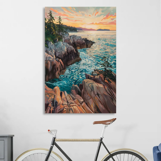 Bar Harbor Acadia National Park Living Room - Canvas Wall Art
