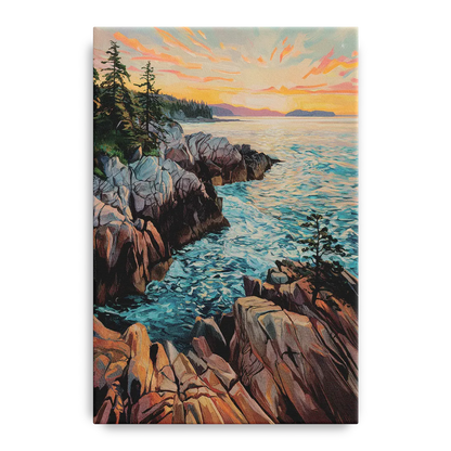 Bar Harbor Acadia National Park Front - Canvas Wall Art