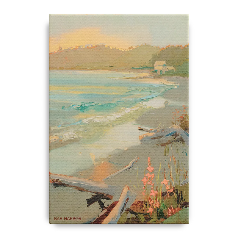 Bar Harbor Coastal Serenity Front - Canvas Wall Art