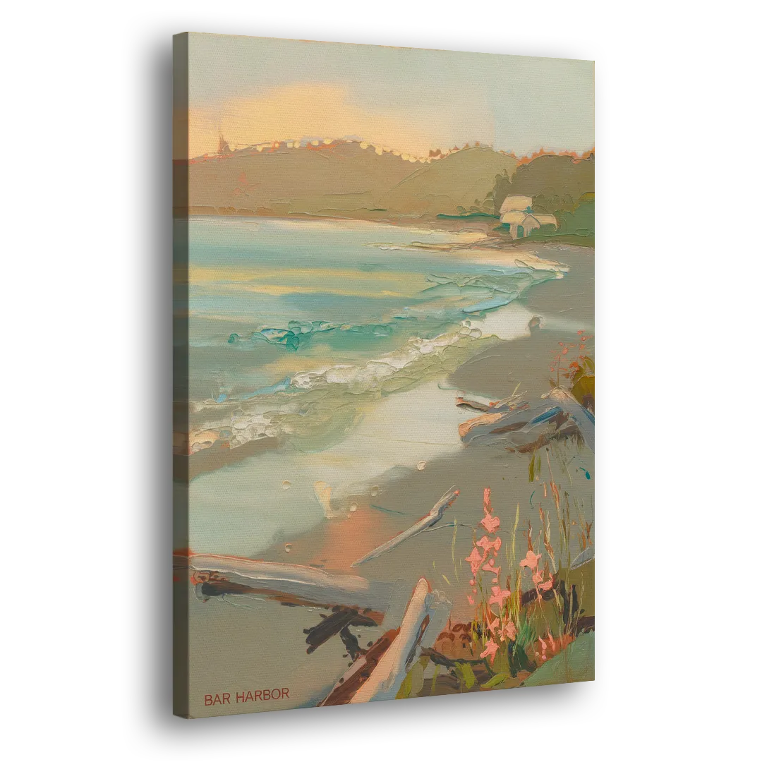 Bar Harbor Coastal Serenity Side - Canvas Wall Art