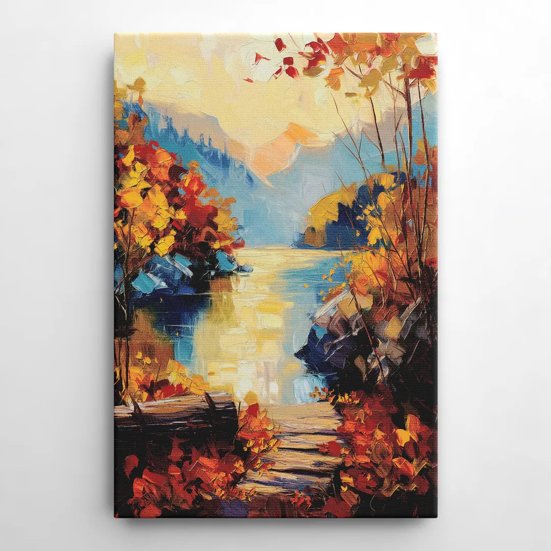Bar Harbor Fall Foliage Views - Canvas Wall Art