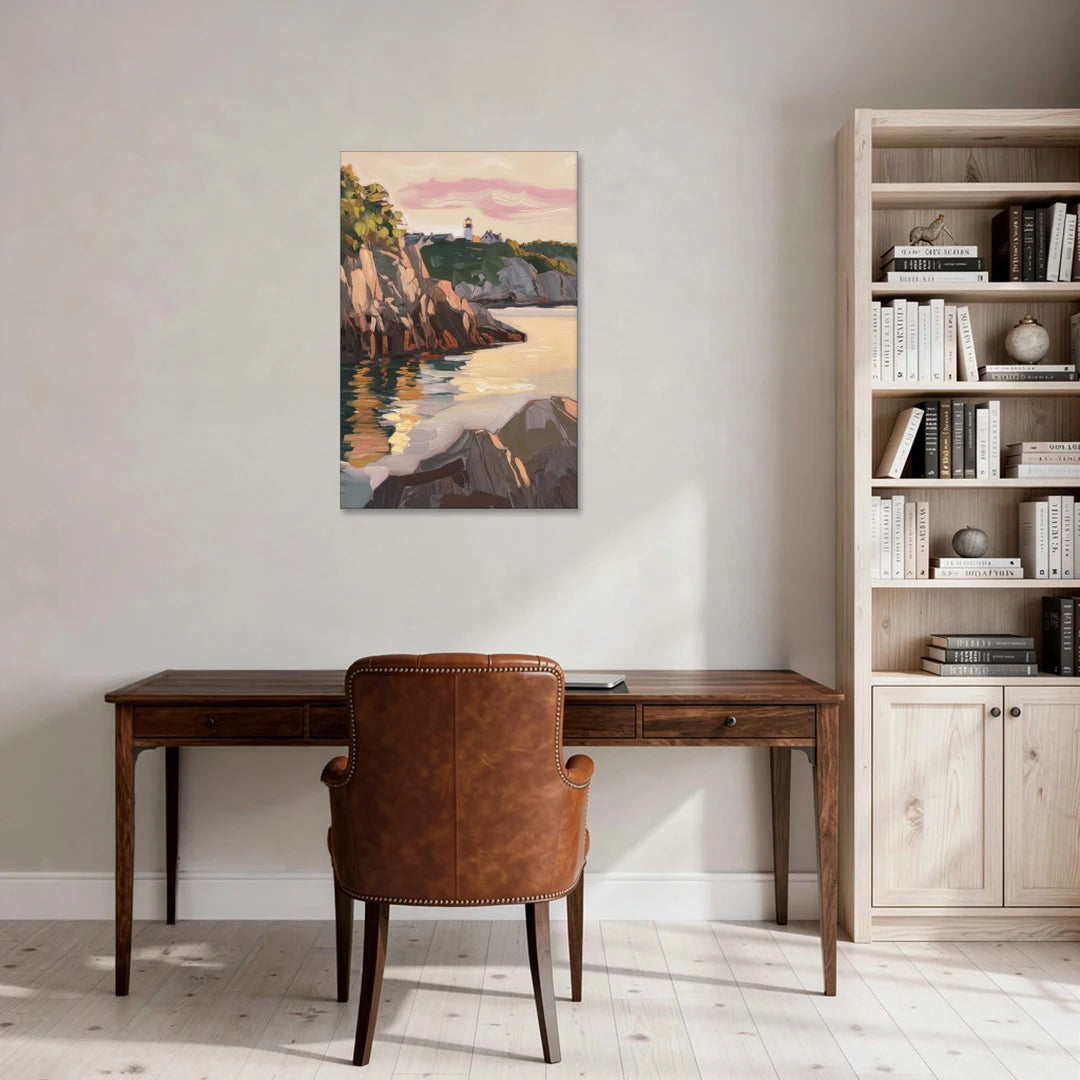 Bar Harbor Scenic Coastline - Canvas Wall Art - Office - 24x36