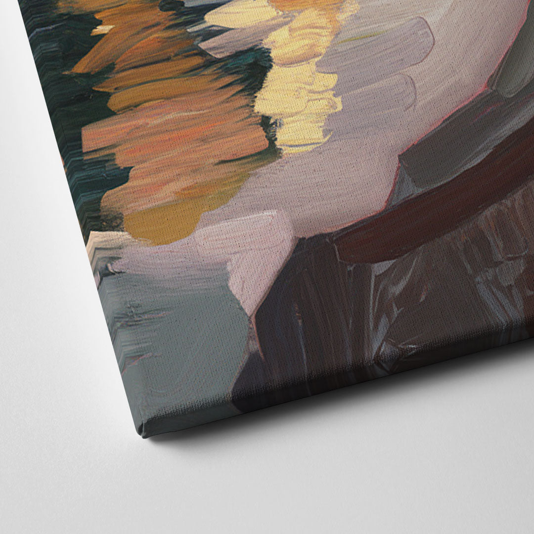 Bar Harbor Scenic Coastline Canvas Close Up