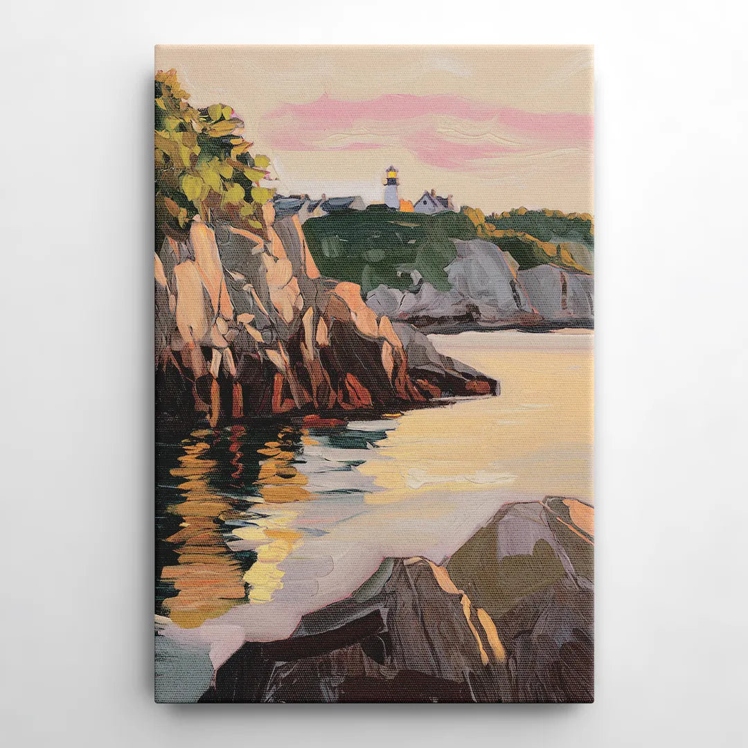 Bar Harbor Scenic Coastline - Canvas Wall Art