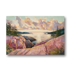 Bar Harbor Sunrise Over Acadia - Canvas Wall Art - Front
