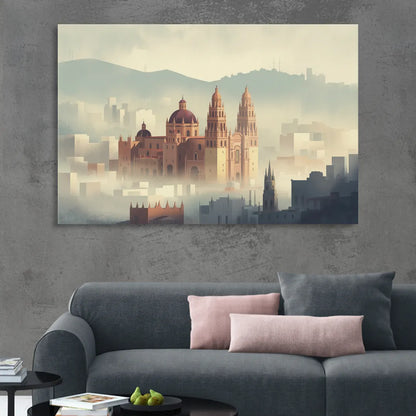 Basílica de Guanajuato Living Room - Canvas Wall Art