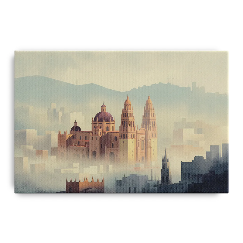 Basílica de Guanajuato Front - Canvas Wall Art