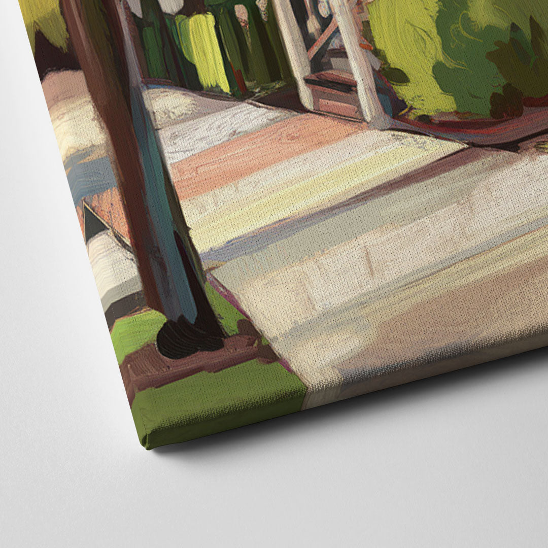 Baton Rouge Garden District Charm Canvas Close Up