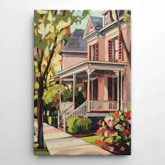 Baton Rouge Garden District Charm - Canvas Wall Art