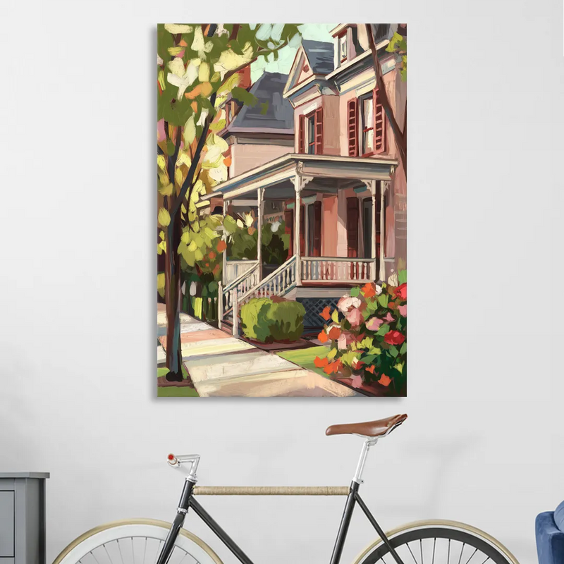 Baton Rouge Garden District Charm Sitting Room - Canvas Wall Art