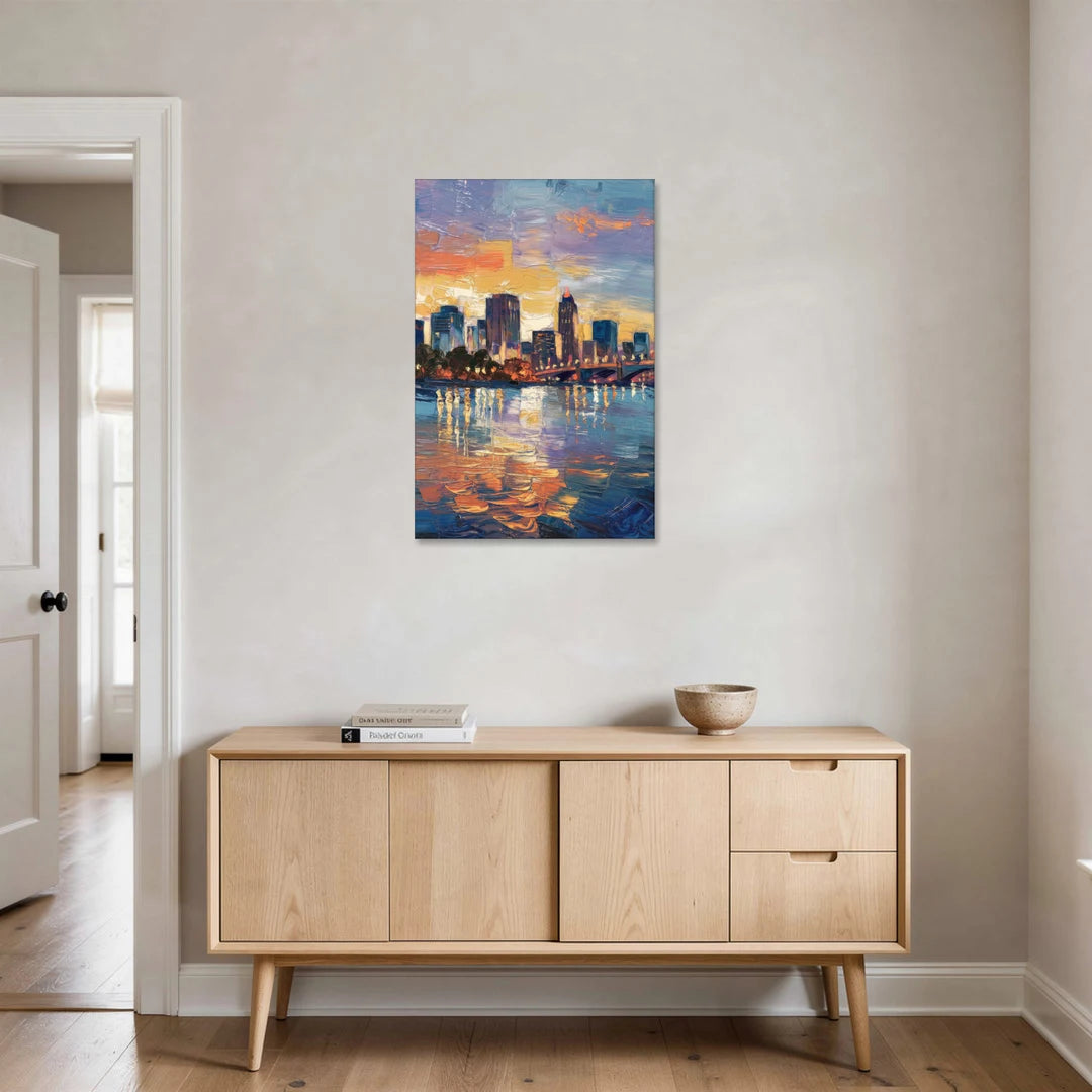 Baton Rouge Riverfront Beauty - Canvas Wall Art - Coffee Table - 24x36