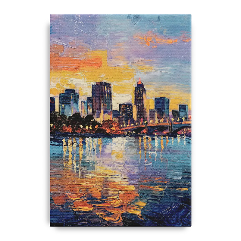 Baton Rouge Riverfront Beauty Front - Canvas Wall Art