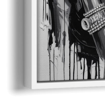 Becoming 2.0 - Close-Up White Frame Canvas