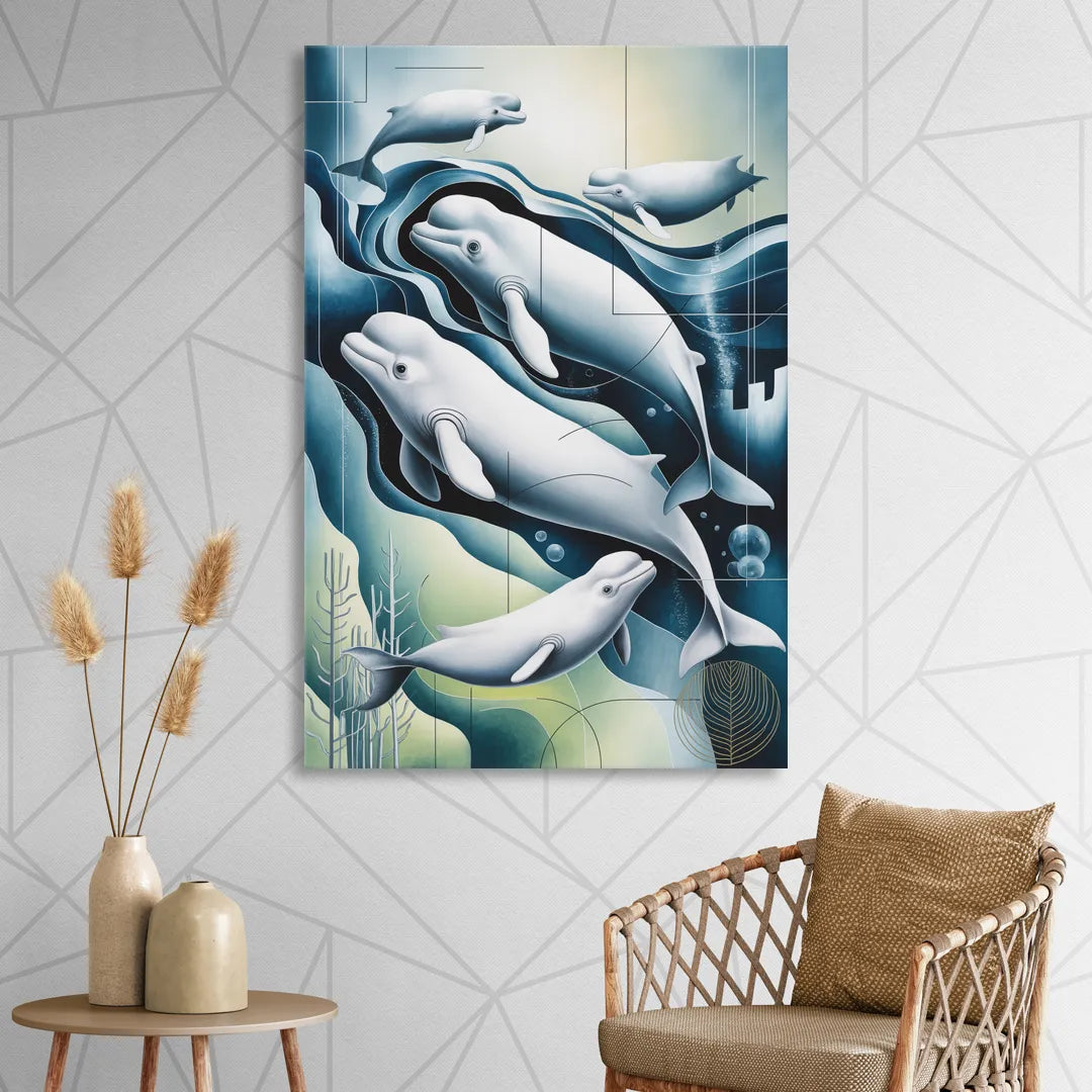 Beluga Waters Living Room - Canvas Wall Art