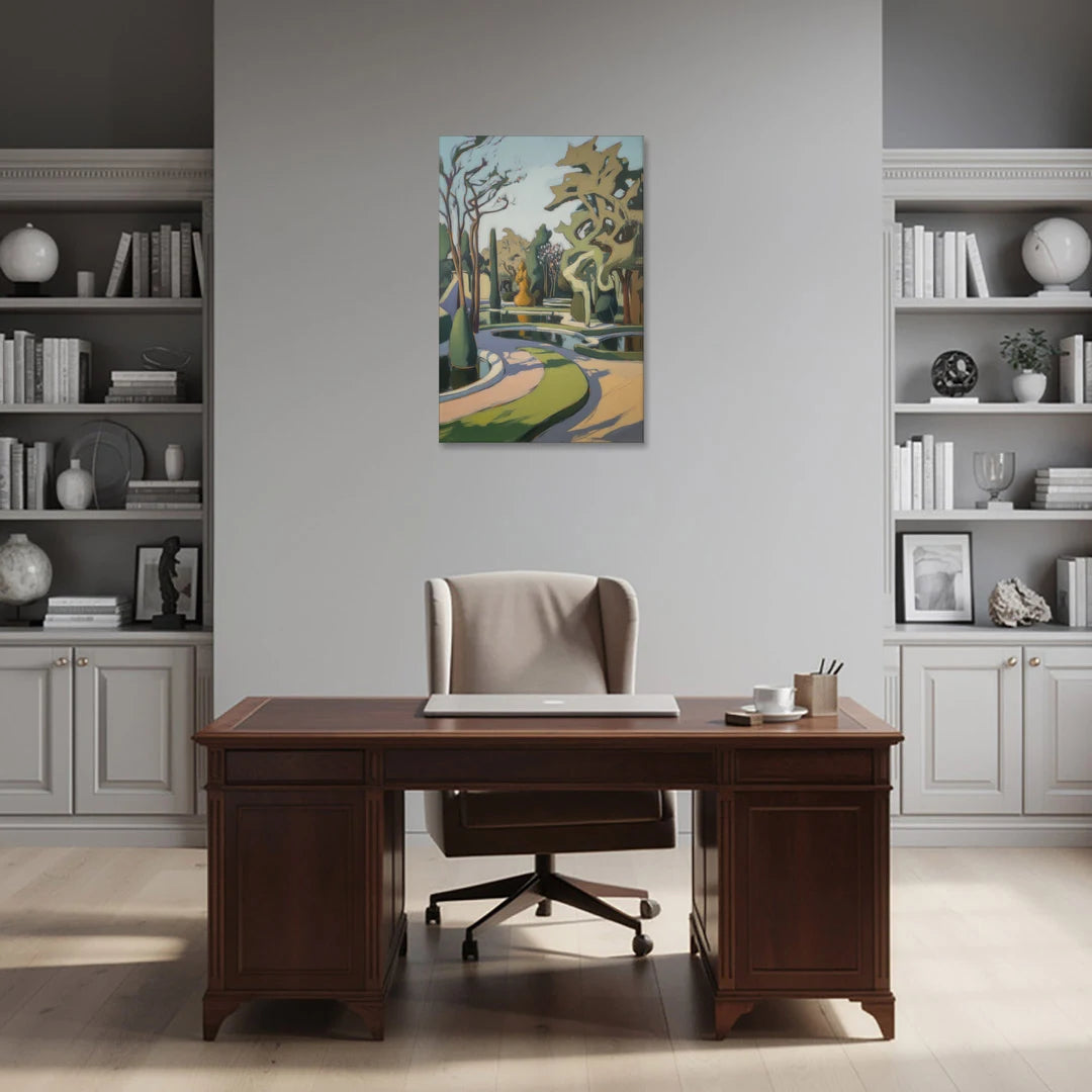 Benrath Palace Gardens - Canvas Wall Art - Office - 24x36