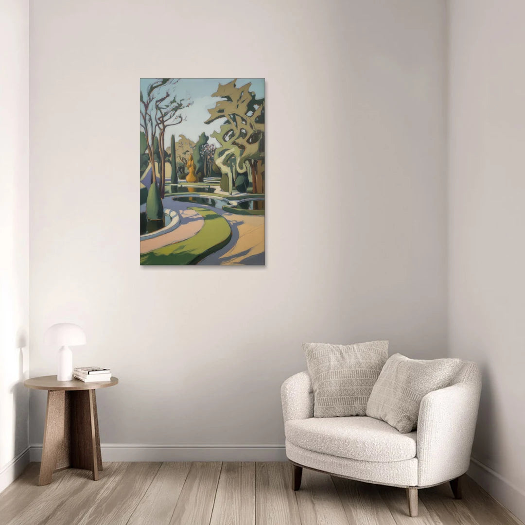 Benrath Palace Gardens - Canvas Wall Art - Sofa - 24x36