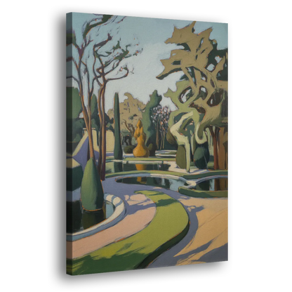 Benrath Palace Gardens Side - Canvas Wall Art