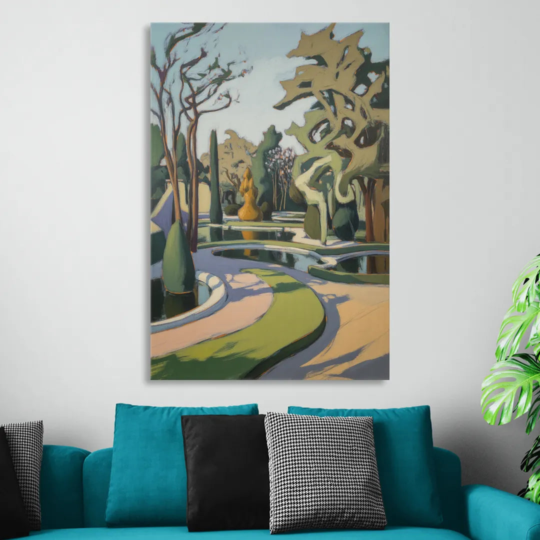 Benrath Palace Gardens Living Room - Canvas Wall Art