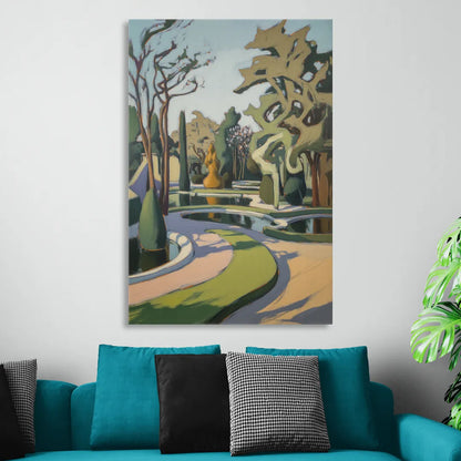 Benrath Palace Gardens Living Room - Canvas Wall Art