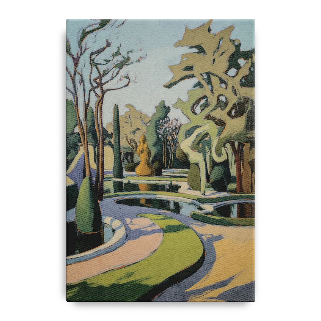 Benrath Palace Gardens Front - Canvas Wall Art