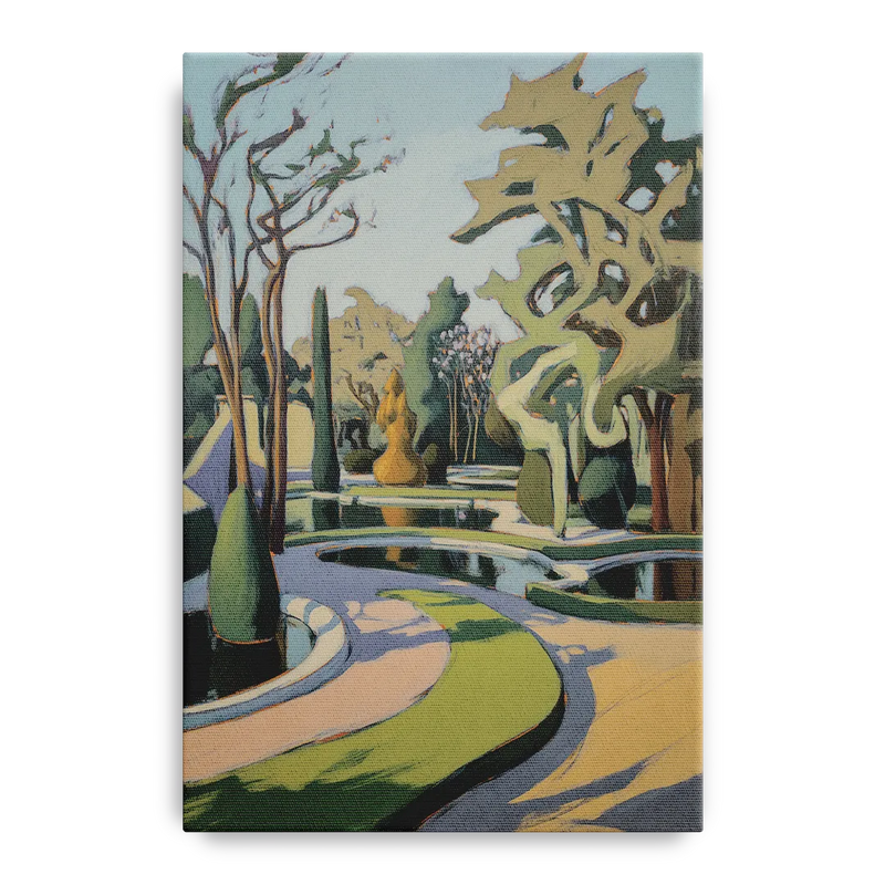 Benrath Palace Gardens Front - Canvas Wall Art