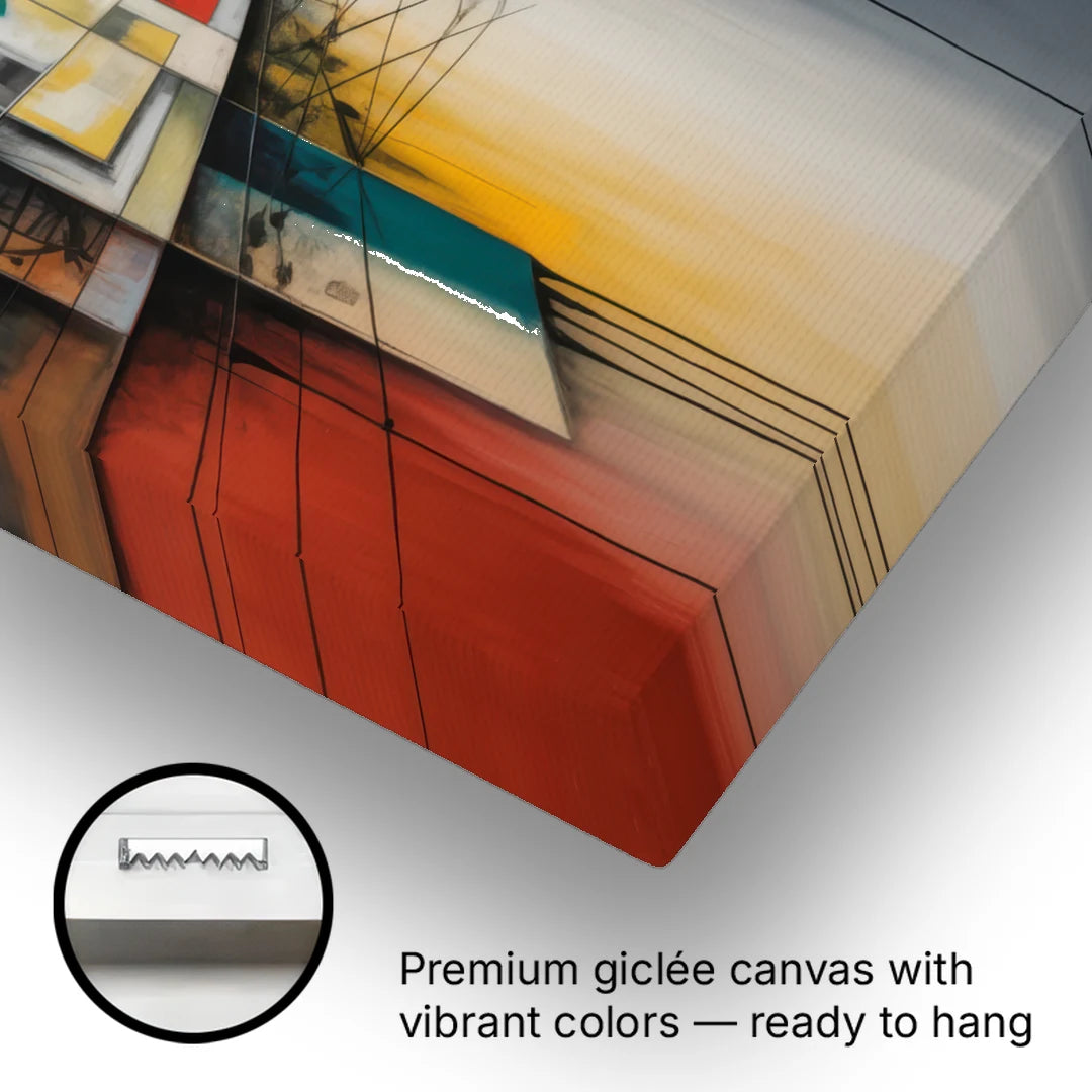 Berlin Wall Echoes - Canvas Wall Art - Gallery Wrap Corner
