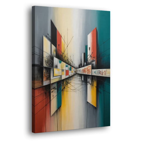Berlin Wall Echoes - Canvas Wall Art - Side