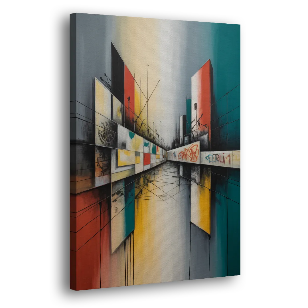 Berlin Wall Echoes Side - Canvas Wall Art