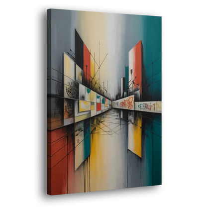 Berlin Wall Echoes Side - Canvas Wall Art