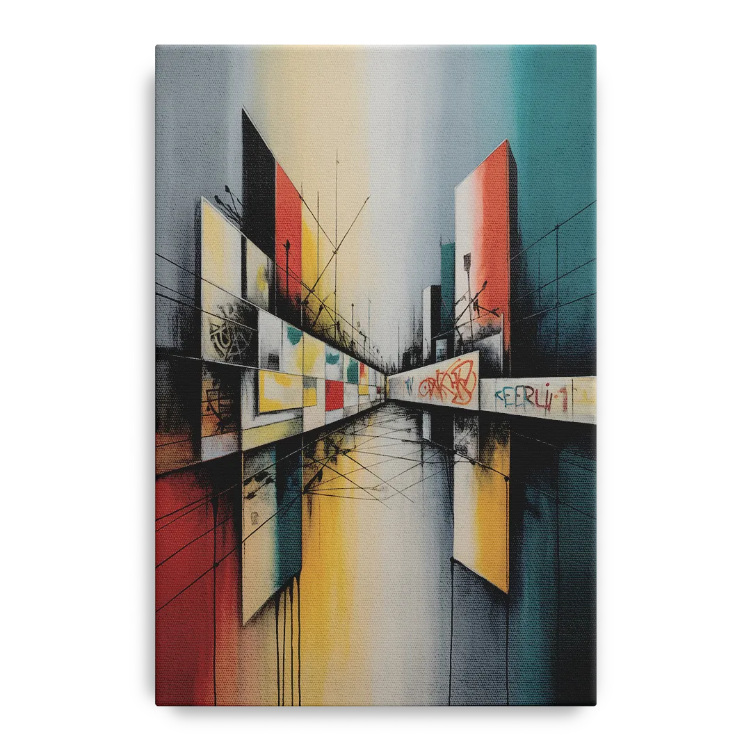 Berlin Wall Echoes Front - Canvas Wall Art
