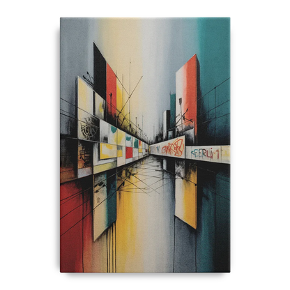 Berlin Wall Echoes Front - Canvas Wall Art