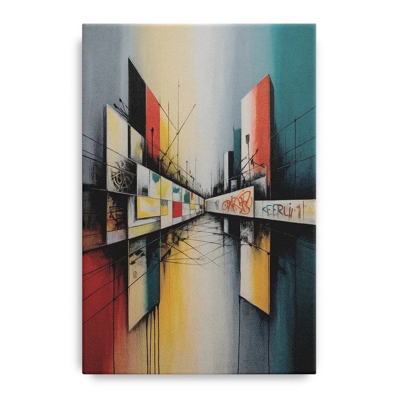 Berlin Wall Echoes Front - Canvas Wall Art