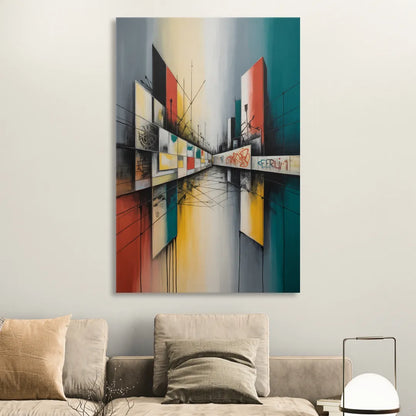 Berlin Wall Echoes Sitting Room - Canvas Wall Art