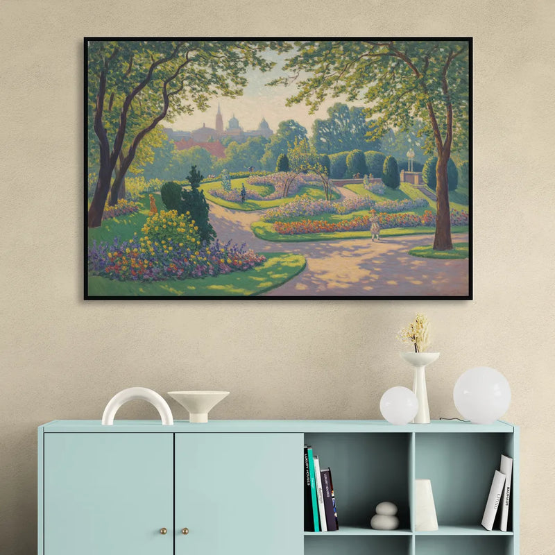 Bernardine Gardens Sitting Room - Black Canvas Wall Art