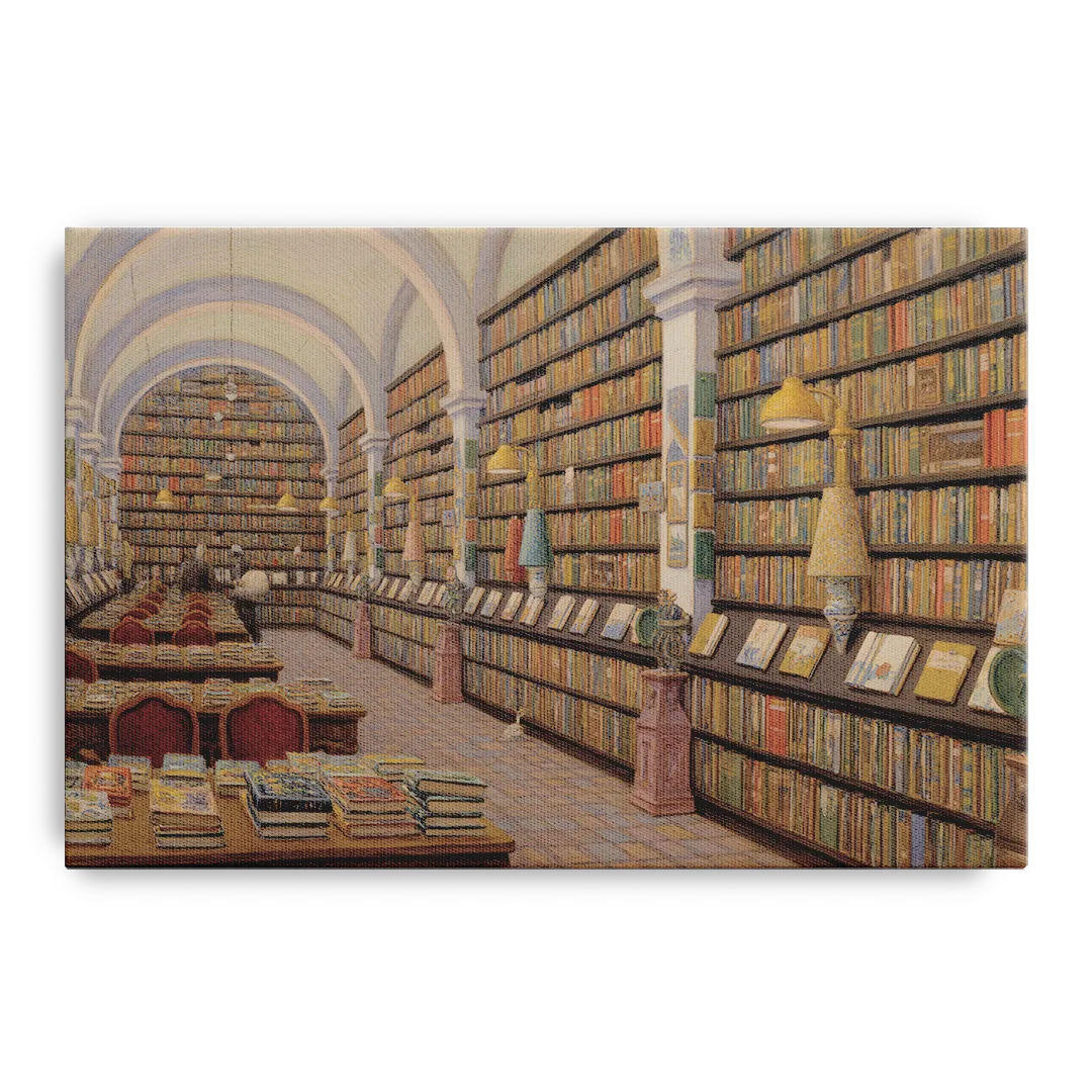 Biblioteca Palafoxiana Front - Canvas Wall Art