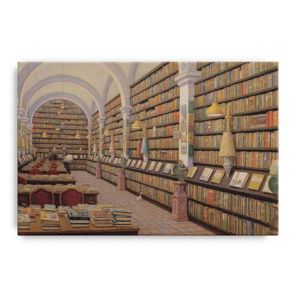 Biblioteca Palafoxiana Front - Canvas Wall Art