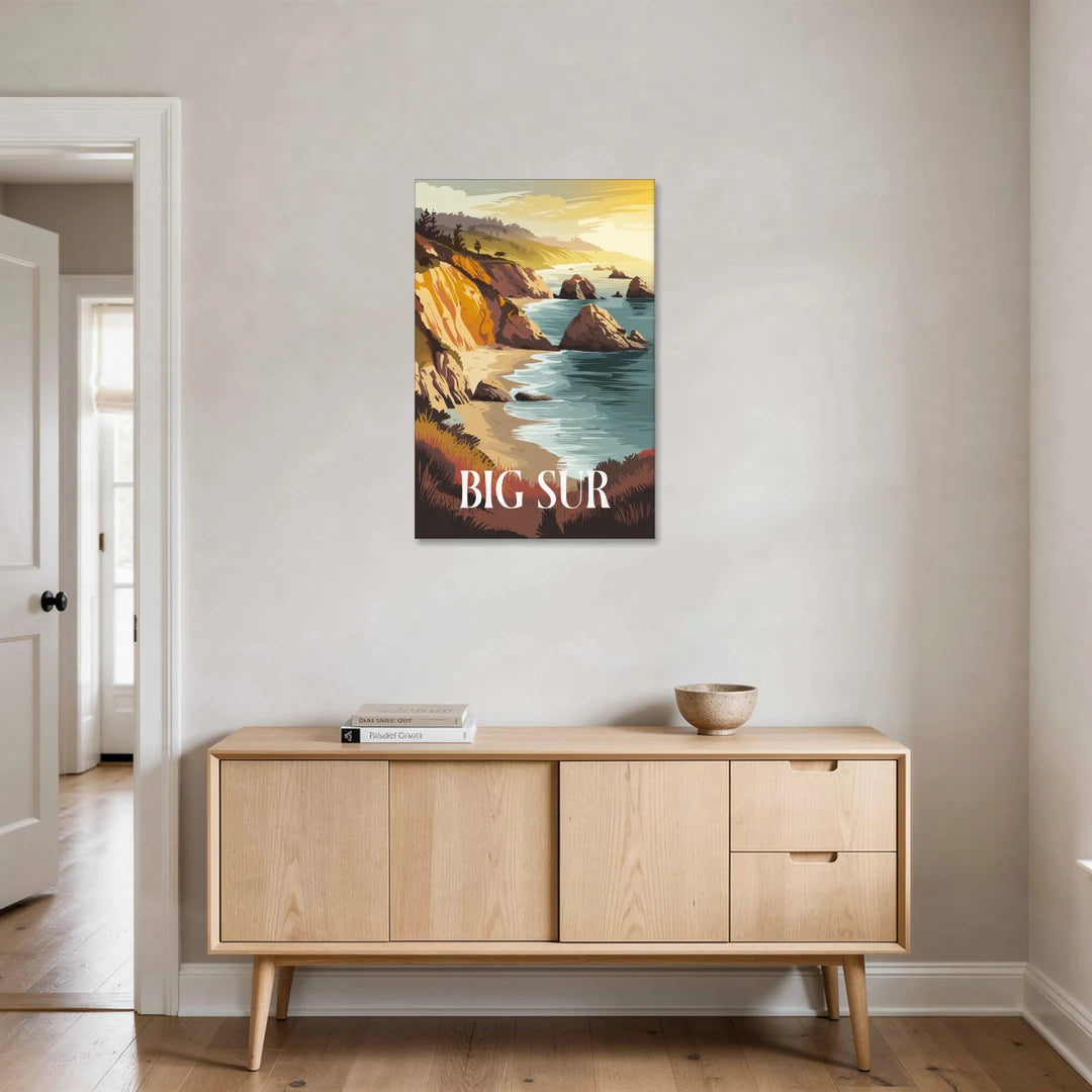 Big Sur Golden Hour - Canvas Wall Art - Coffee Table - 24x36