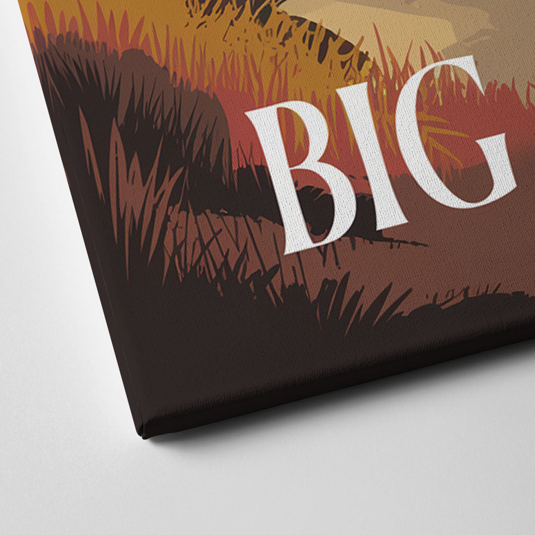 Big Sur Golden Hour Canvas Close Up
