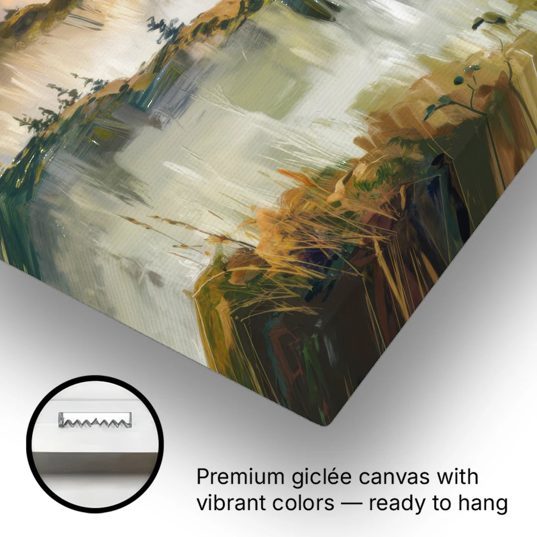 Big Sur Morning Fog - Canvas Wall Art - Gallery Wrap Corner