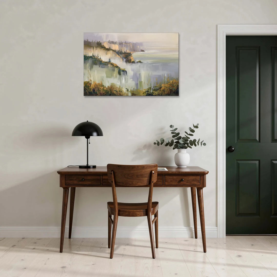 Big Sur Morning Fog - Canvas Wall Art - Office - 36x24